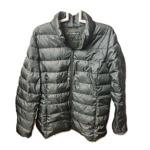 Eddie Bauer Women’s CirrusLite Down Full Zip Green Packable Jacket- Size XL